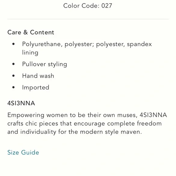 NWT Anthropologie 4SI3NNA Faux Leather Strapless Bubble Tank Size XL Party - Picture 11 of 11